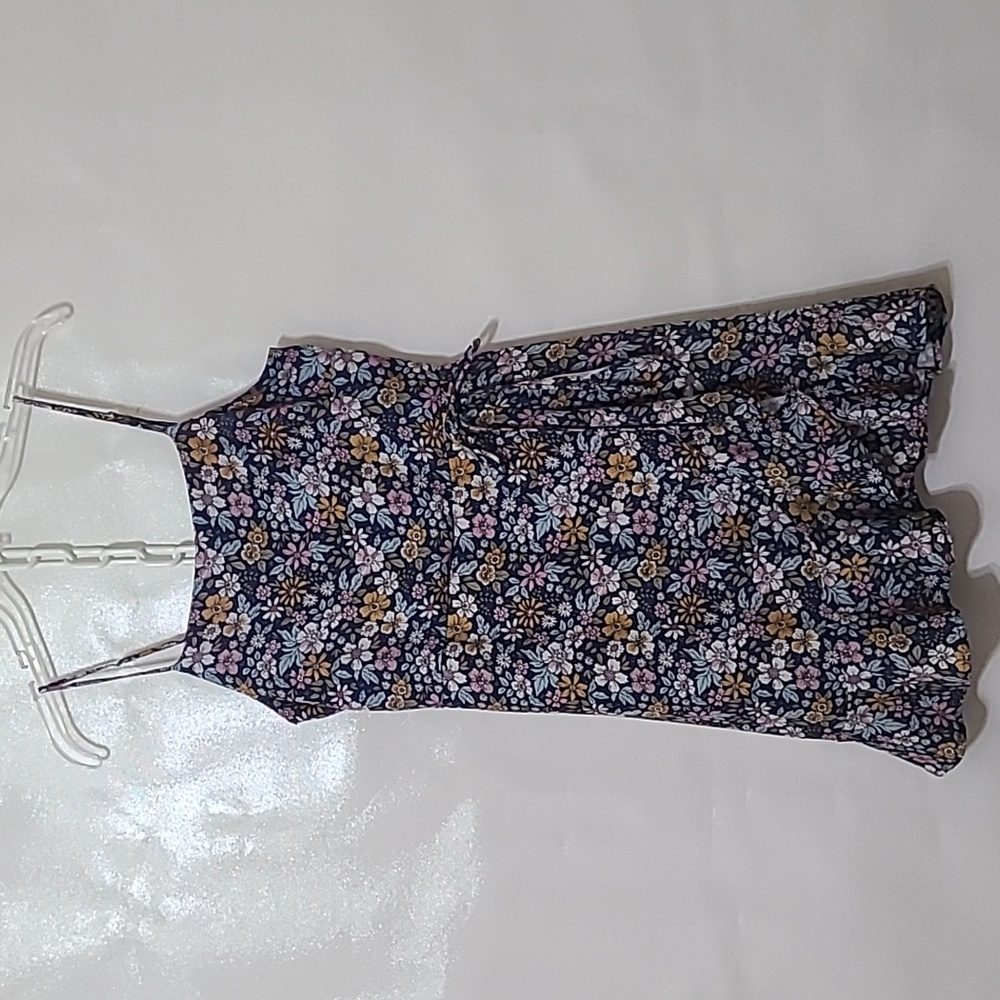 ALTAR'D STATE Blue Floral Smocked Strappy Dress - Size‎ Medium